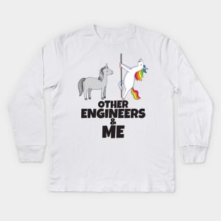 Other Engineers and me Kids Long Sleeve T-Shirt